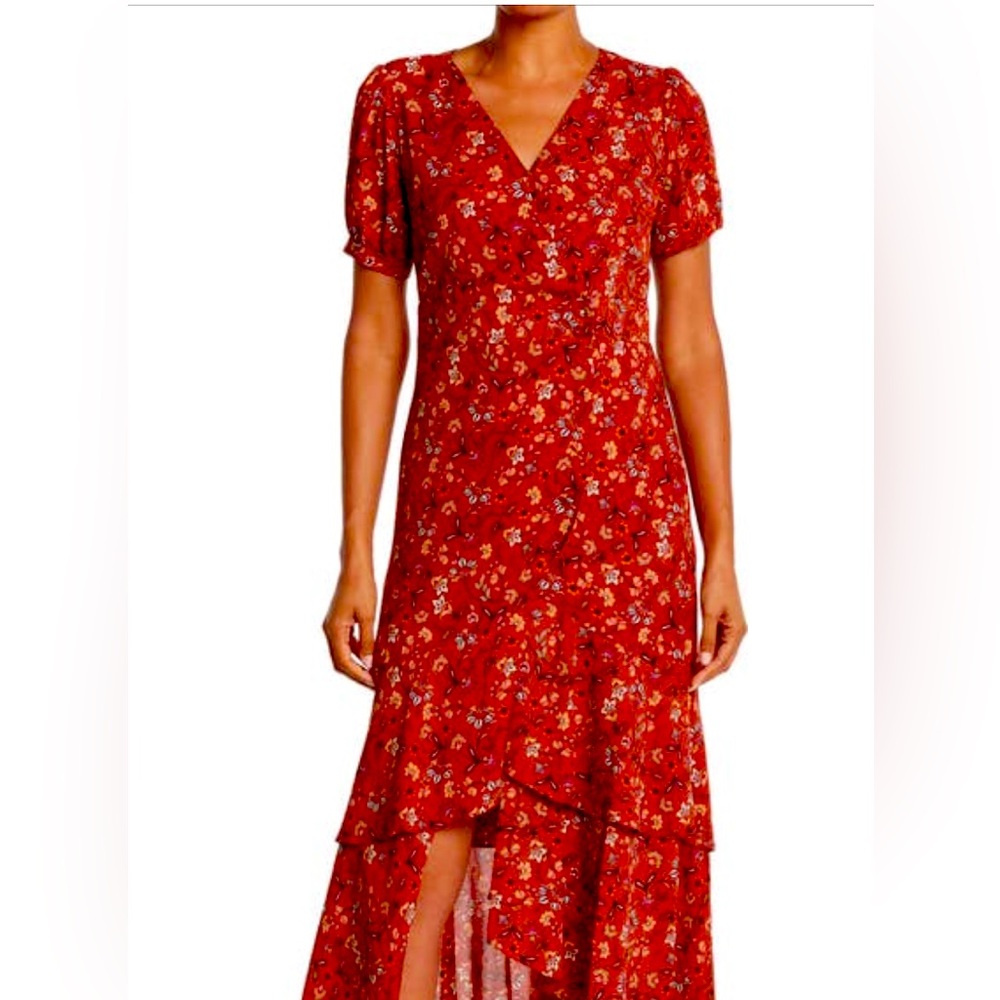 Like New! Nanette Lepore Crossover Midi Dress ❤️